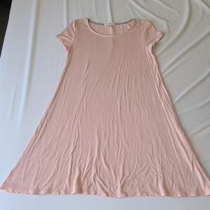 Pink baby doll dress